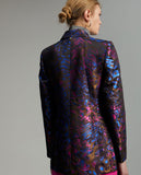 Printed jacquard blazer