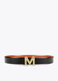 Reversible leather belt