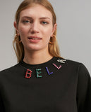 T-shirt with rhinestone detail