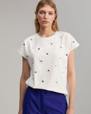 T-shirt with rhinestone detail