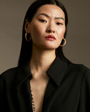 فستان متوسط الطول معقود