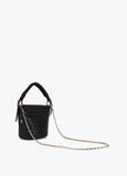 Woven Effect Faux Leather Crossbody Bag
