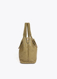 Braided Faux Leather Shopper