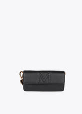 Embossed Faux Leather Baguette Crossbody