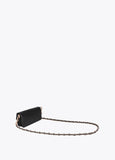 Embossed Faux Leather Baguette Crossbody