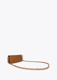 Embossed Faux Leather Baguette Crossbody