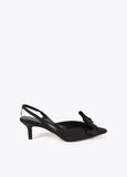 Slingback Heel with Satin Bow Detail