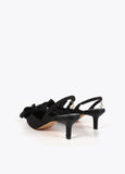 Slingback Heel with Satin Bow Detail