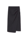 Ruched Asymmetric Skirt