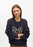 Animal Embellished Sweatshirt