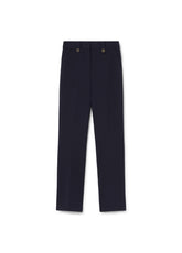 Knit Pants with Buttons