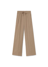 Straight fit trousers with an elasticated waistband and adjustable drawstring