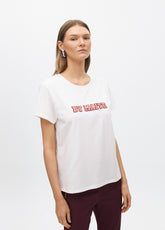 Short Sleeve Positional Print T-Shirt