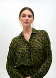 Flowy Printed Shirtdress