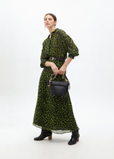 Flowy Printed Shirtdress