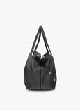 mf2604016-Multi-studded leather effect shopper-Black