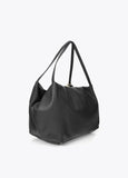 mf2604016-Multi-studded leather effect shopper-Black