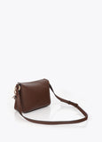 mf2604017-Multi-studded faux leather shoulder bag-Brown