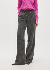 mf2614007-Straight long tweed trousers-Dark Grey