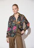mf2615017-Regular shirt with combination of animal prints and flowers-Brown-Multicolor