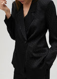 Flowing jacquard blazer