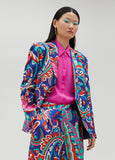 Paisley print blazer