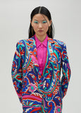 Paisley print blazer