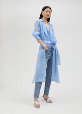 Organza trench coat