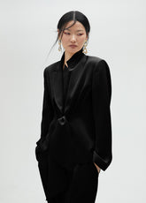 ms2502021-00n-cropped blazer with knot detail-black