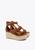 Natural fibre-effect wedge