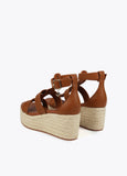 Natural fibre-effect wedge
