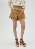 Camel Bermuda shorts