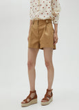 Camel Bermuda shorts