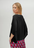 Knit cape sleeve sweater