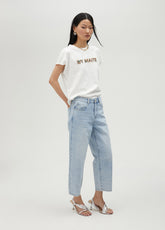 Jeans with rhinestones