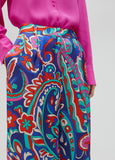 Paisley print trousers
