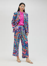 Paisley print trousers