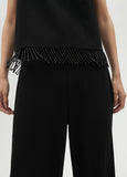 Top with fringing and rhinestones