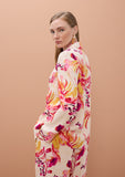Printed Straight Fluid Blazer
