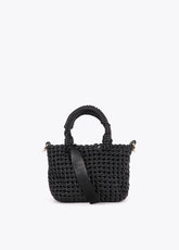 Knotted Faux Leather Crossbody Bag