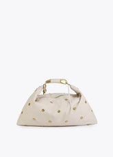 Studded Textured Hobo Bag