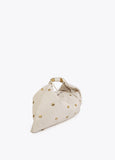 Studded Textured Hobo Bag