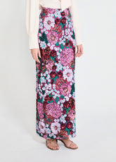Long Flower Sequin Skirt (Special Arabia Length)