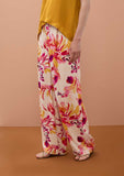 Satin Printed Wideleg Pants