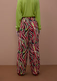 Satin Printed Wideleg Pants