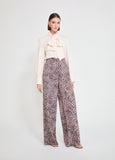 Brown Animal Print Pants