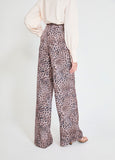 Brown Animal Print Pants