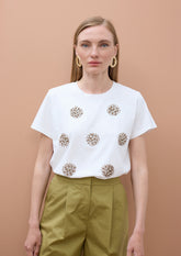 Flower and Jewelry T-shirt