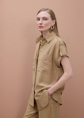 Sleeveless Pocket Shirt