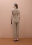 Short Sleeve Pinstriped Shirt